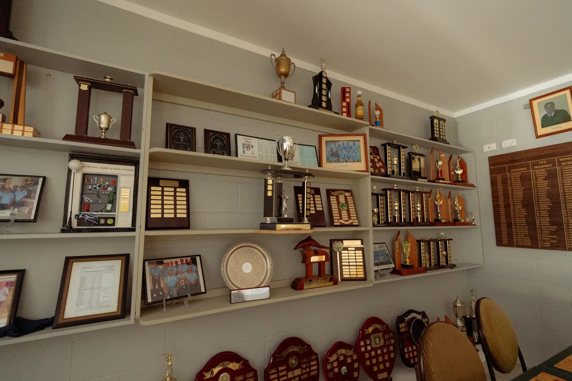 Inside the Sussex Inlet Golf Club clubhouse